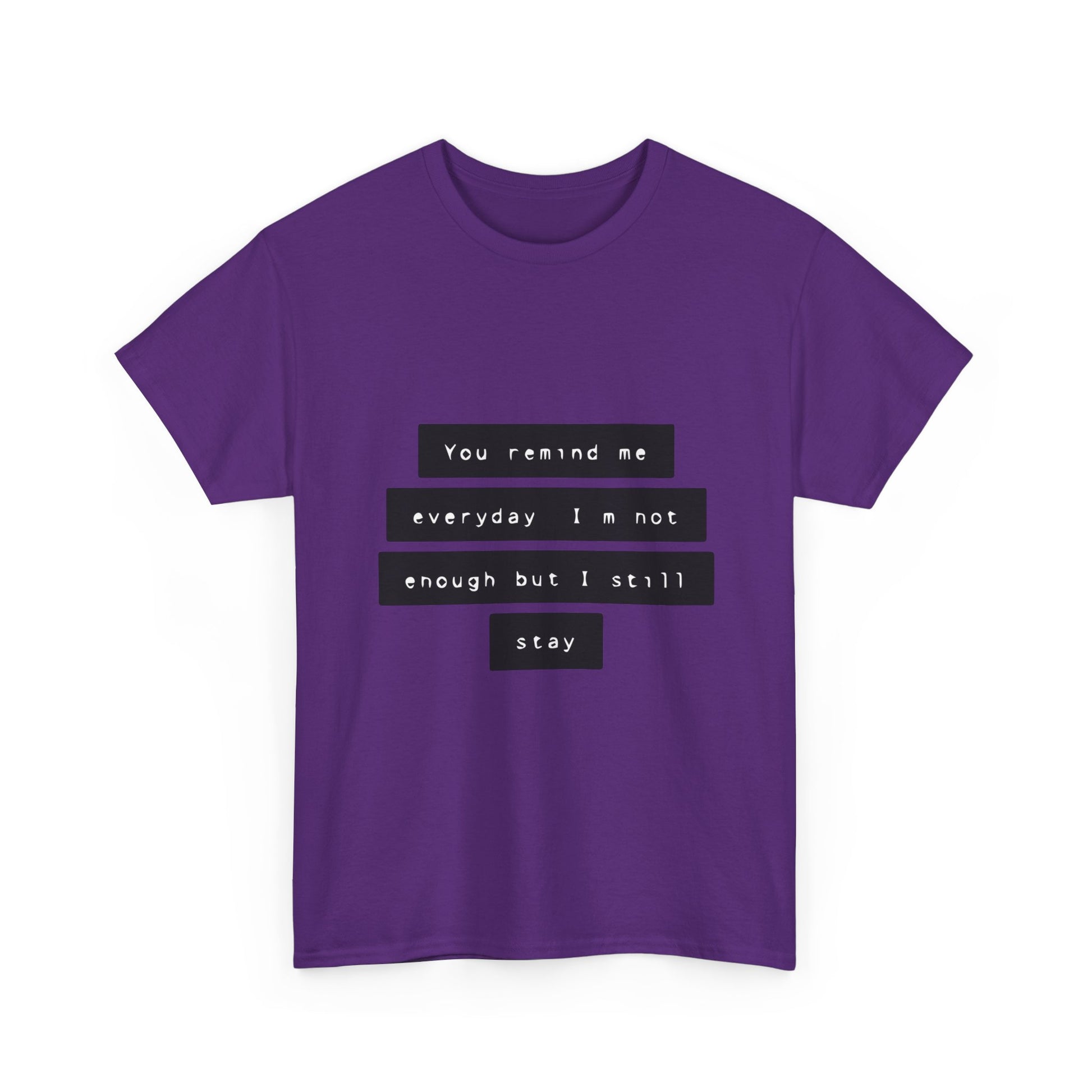 Emotional Line Text Unisex Heavy Cotton Tee - snazzymerch
