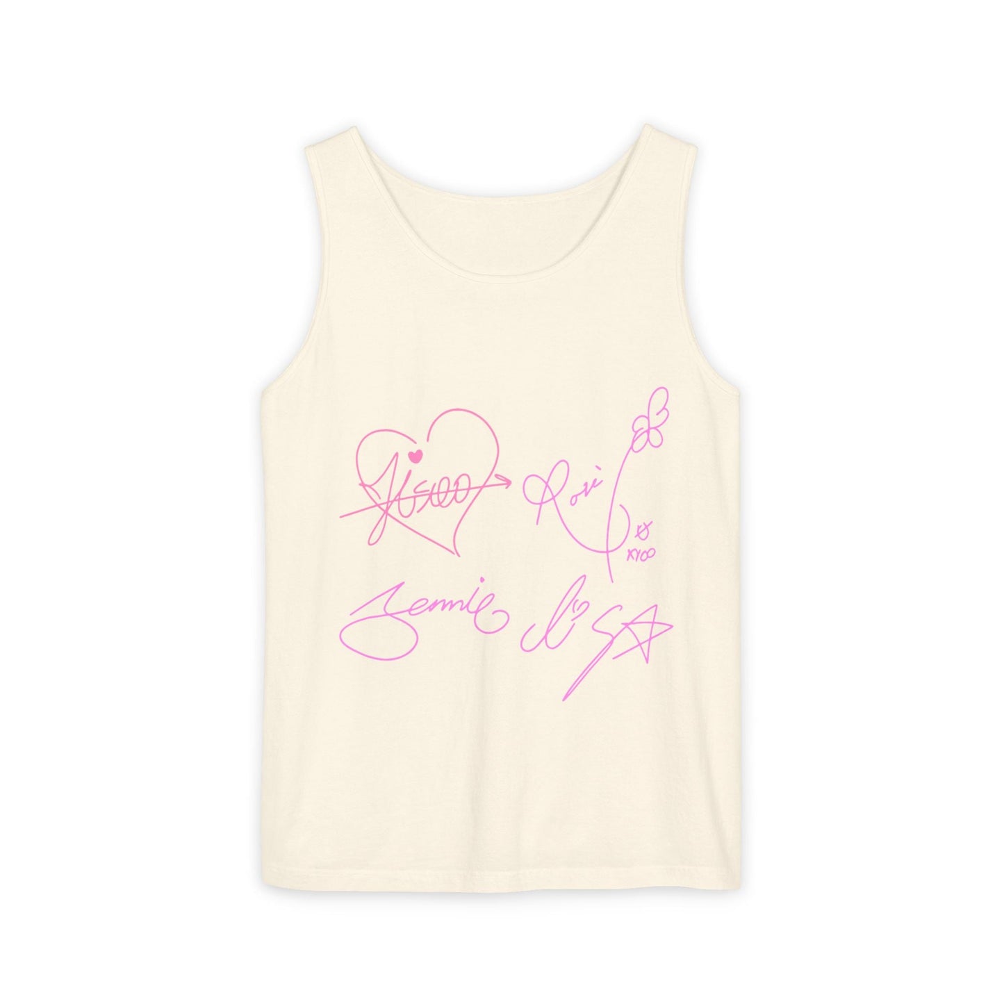 Signature Autograph – Dyed Tank Top Printify