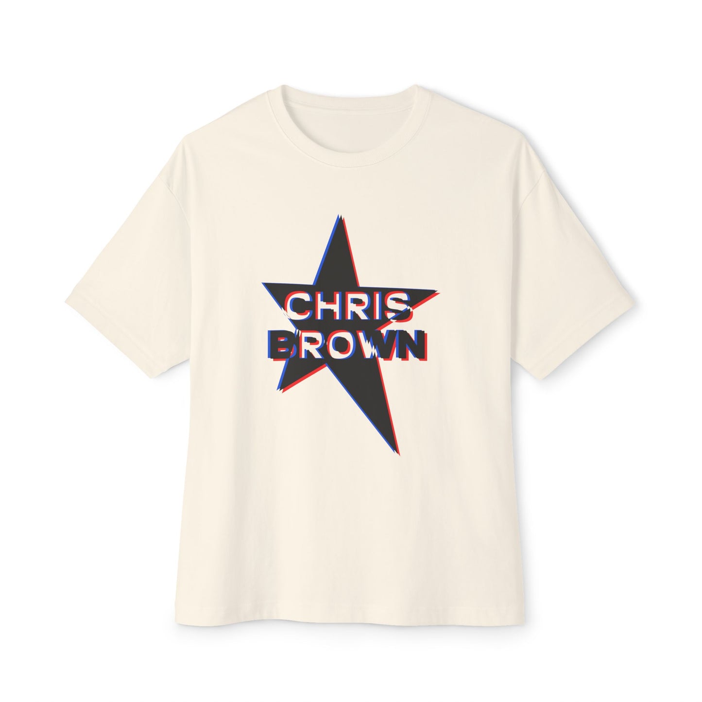 Star Outline Retro Unisex oversized Boxy Tee - snazzymerch
