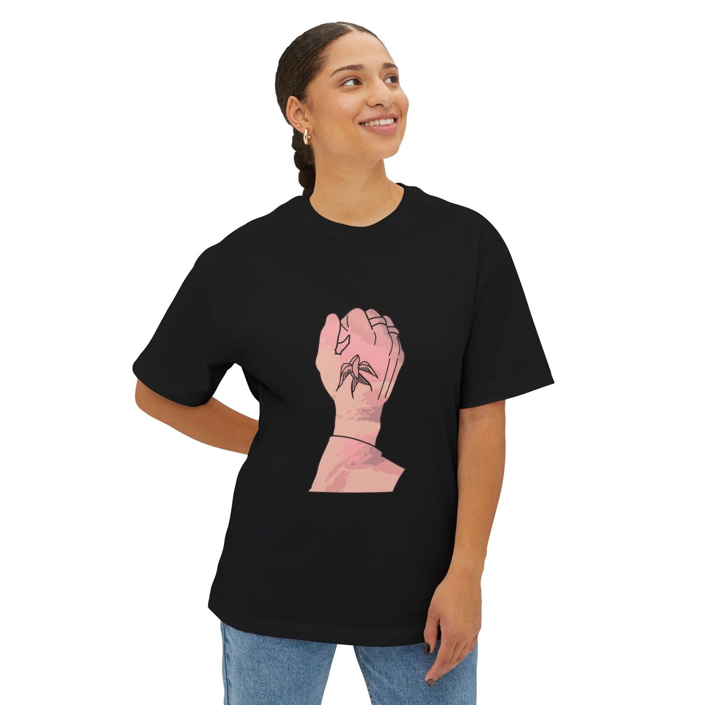 Ink in Motion Unisex Oversized Boxy Tee Printify