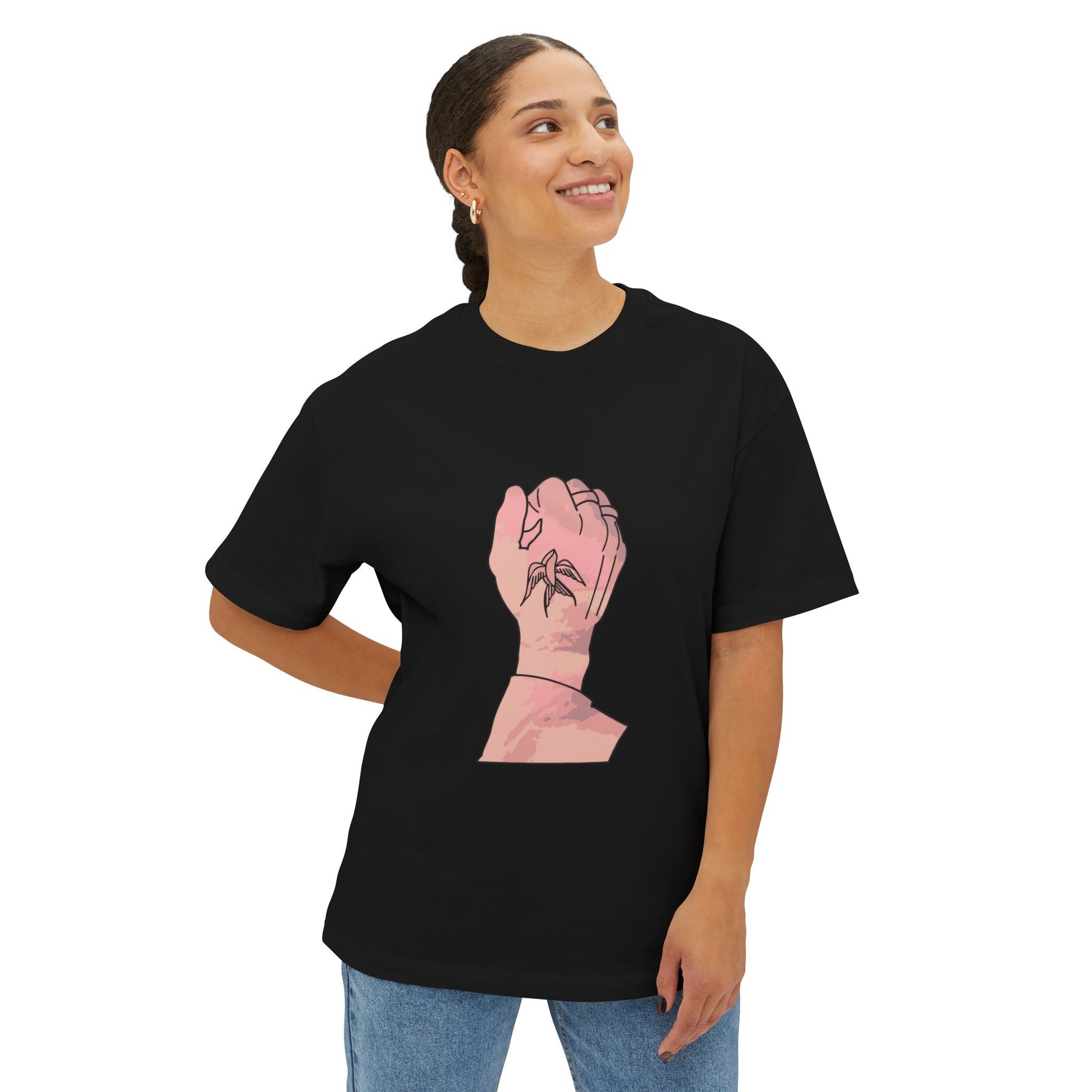Ink in Motion Unisex Oversized Boxy Tee Printify