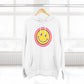 Retro Rainbow Smiley Three-Panel Fleece Hoodie - snazzymerch