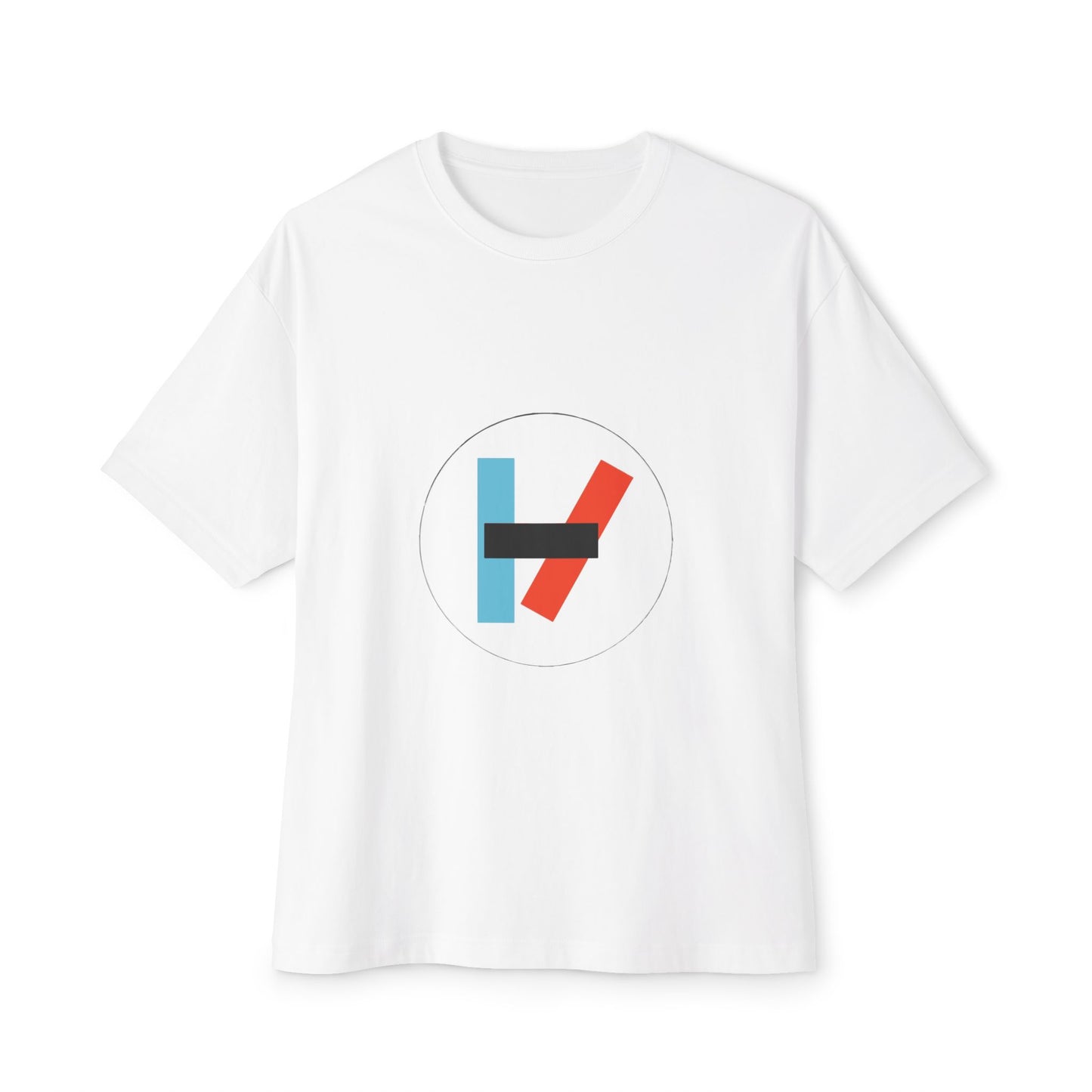 Circle Flame Unisex Oversized Boxy Tee - snazzymerch