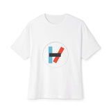 Circle Flame Unisex Oversized Boxy Tee - snazzymerch