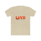 Retro Live Lettering Print Unisex Cotton Tee - snazzymerch
