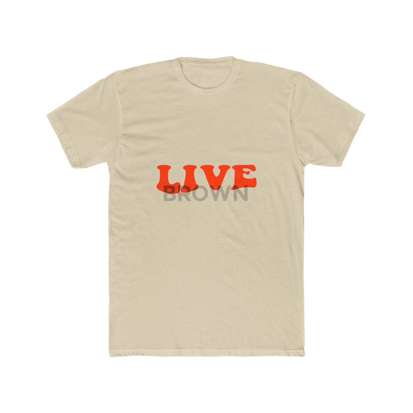 Retro Live Lettering Print Unisex Cotton Tee - snazzymerch