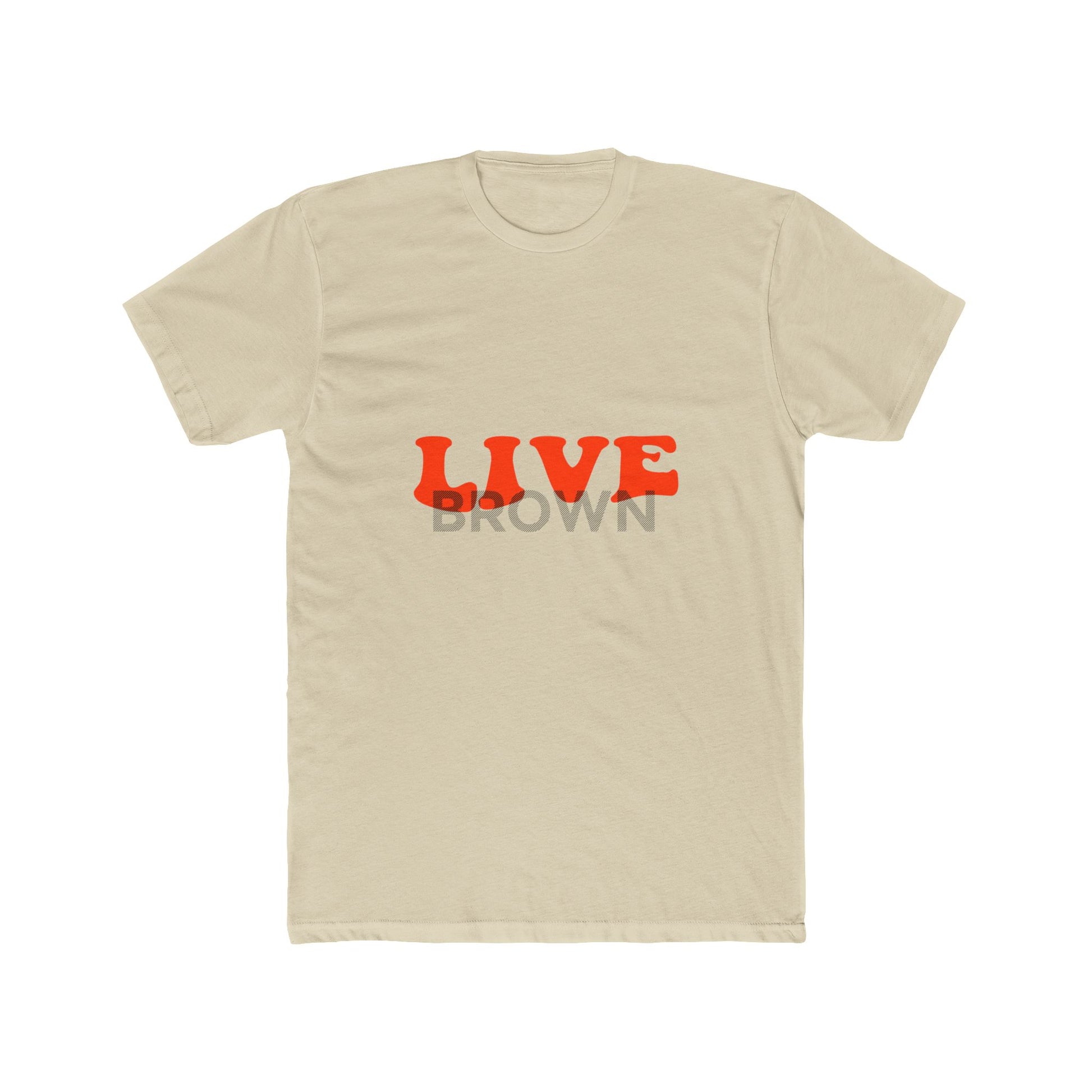 Retro Live Lettering Print Unisex Cotton Tee - snazzymerch