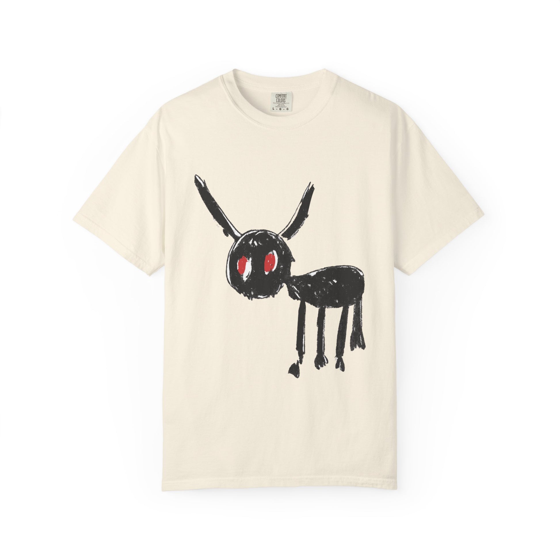 Demon Sketch Dyed Tshirt Printify