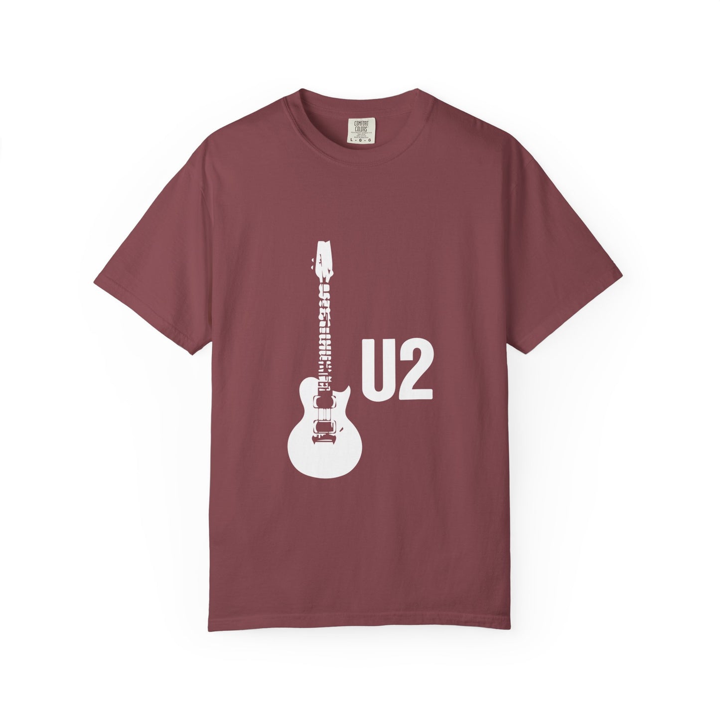 Minimal Guitar Logo Unisex Garment-Dyed T-shirt - snazzymerch
