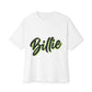 Billie Eilish Inspired Oversized T-Shirt – Electric Script Vibes Edition Printify