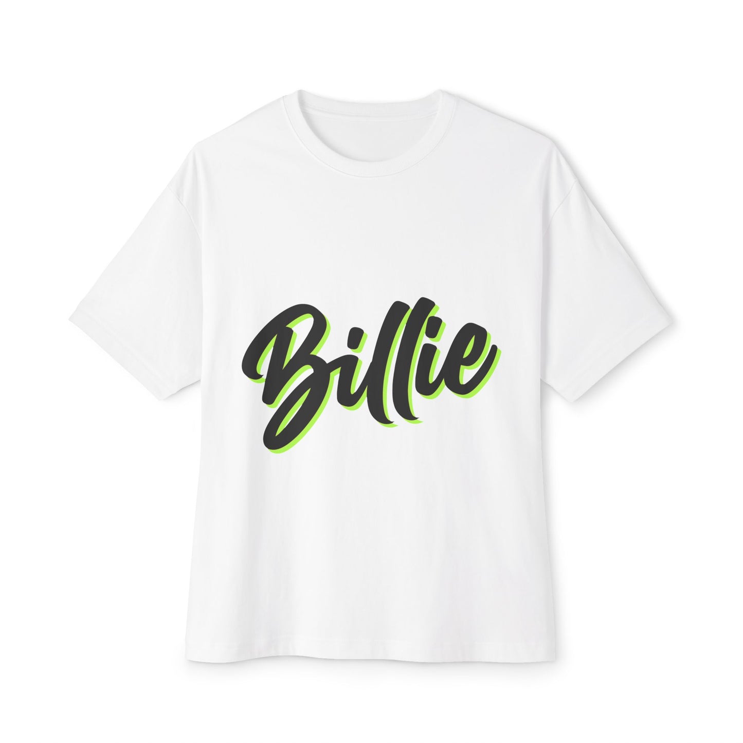 Billie Eilish Inspired Oversized T-Shirt – Electric Script Vibes Edition Printify