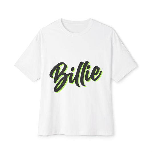 Billie Eilish Inspired Oversized T-Shirt – Electric Script Vibes Edition Printify