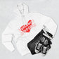 Worldwide Handsome Heart Three-Panel Fleece Hoodie - snazzymerch