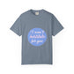 Blue Quote Circle Unisex Garment-Dyed T-shirt - snazzymerch
