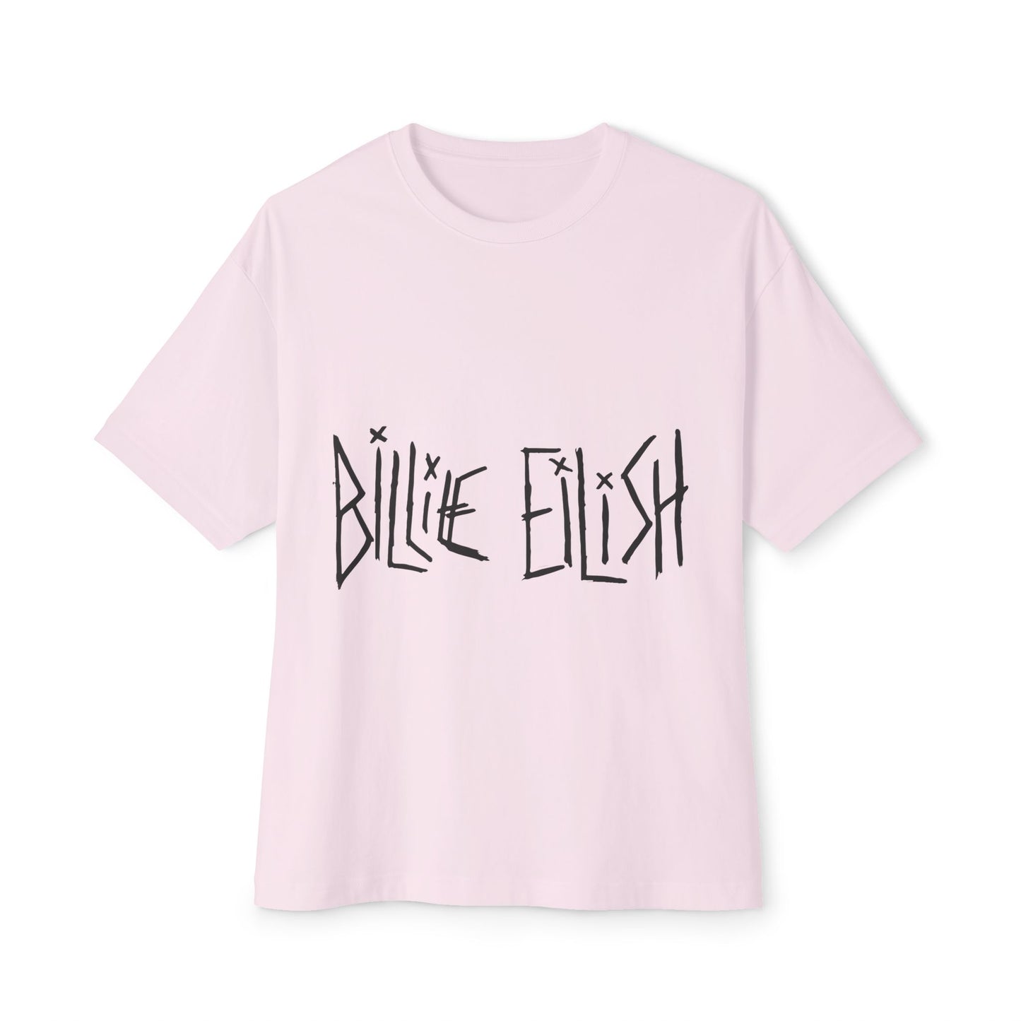 Billie Eilish Inspired Oversized T-Shirt – Twisted Ink Font Edition Printify
