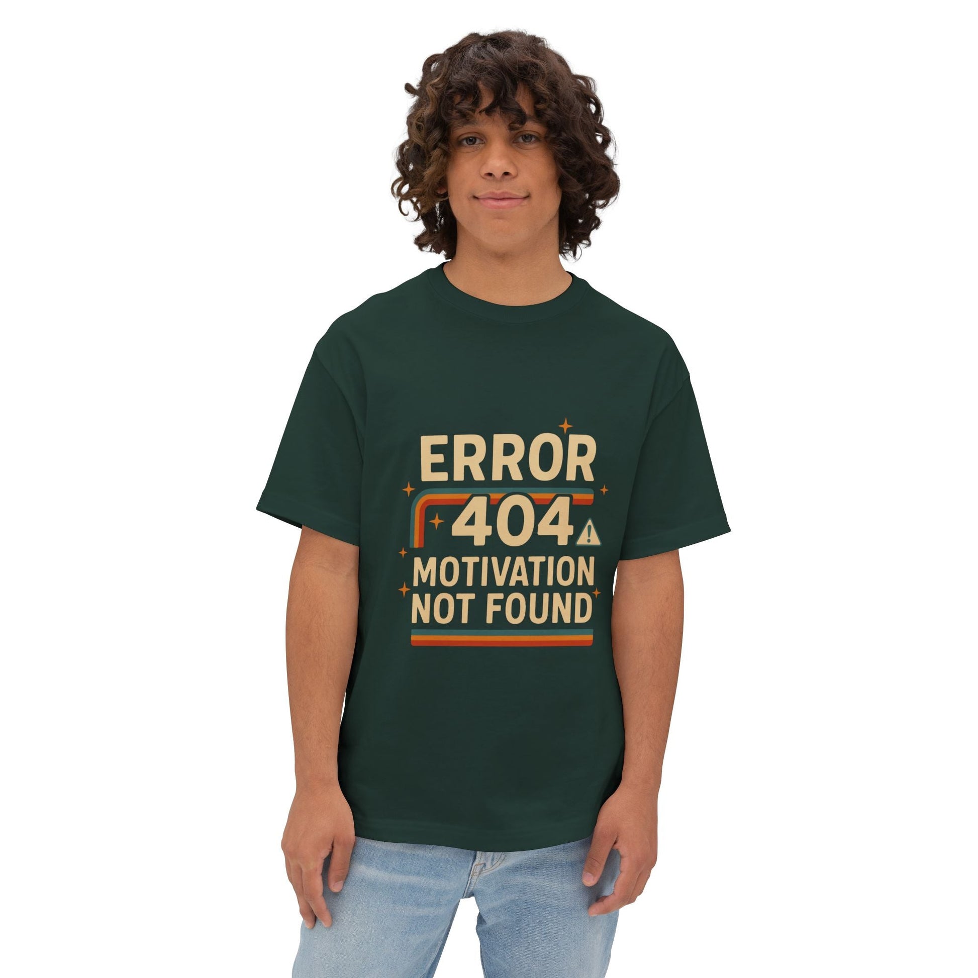 Unisex Oversized Tee – Snazzy Error 404 Edition Printify