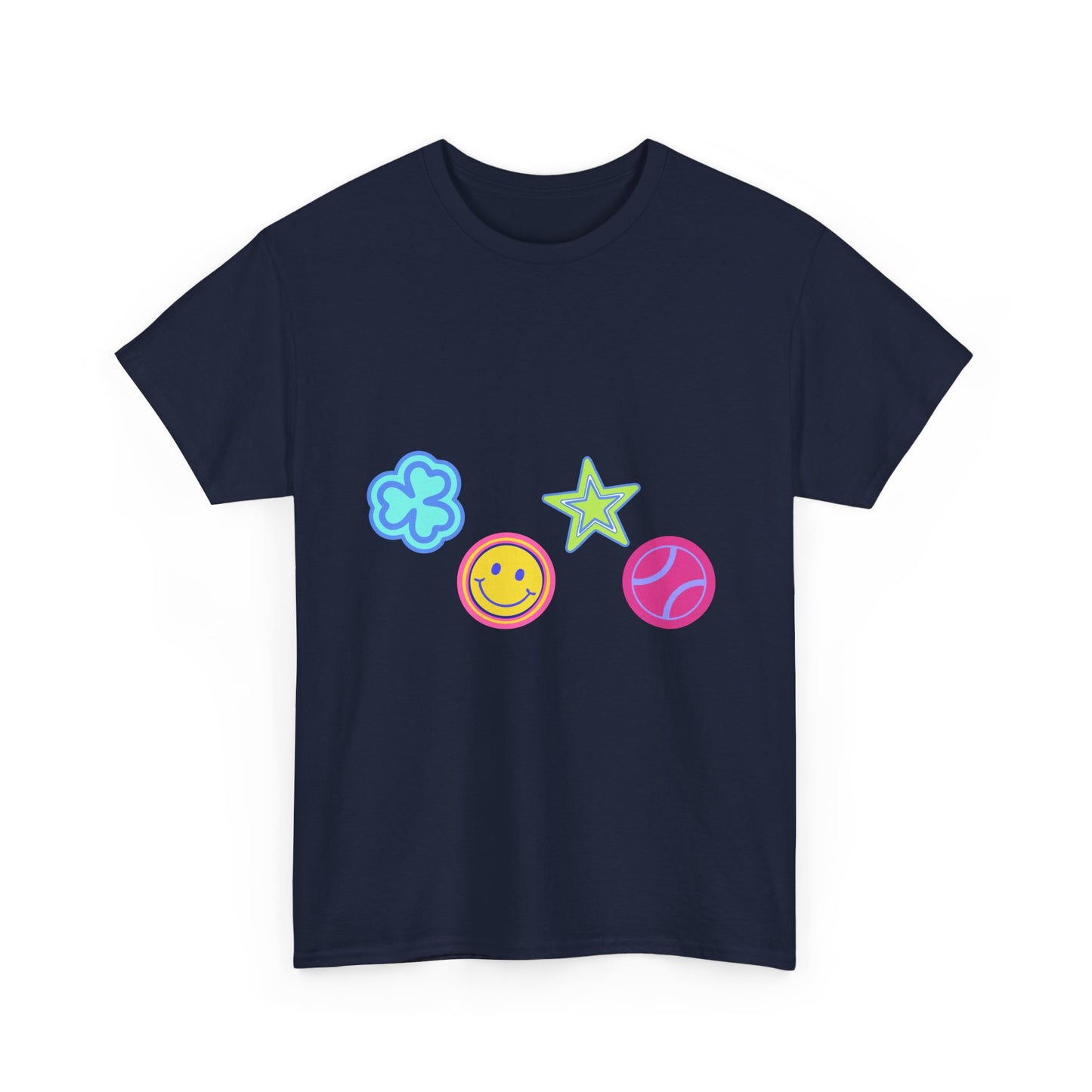 Lucky Star & Clover Patch Unisex Heavy Cotton Tee - snazzymerch