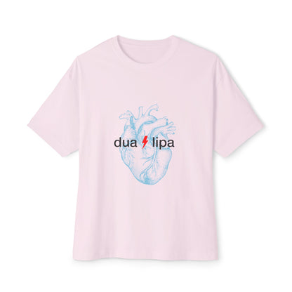 Electro Heart Illustration Unisex Oversized Boxy Tee - snazzymerch