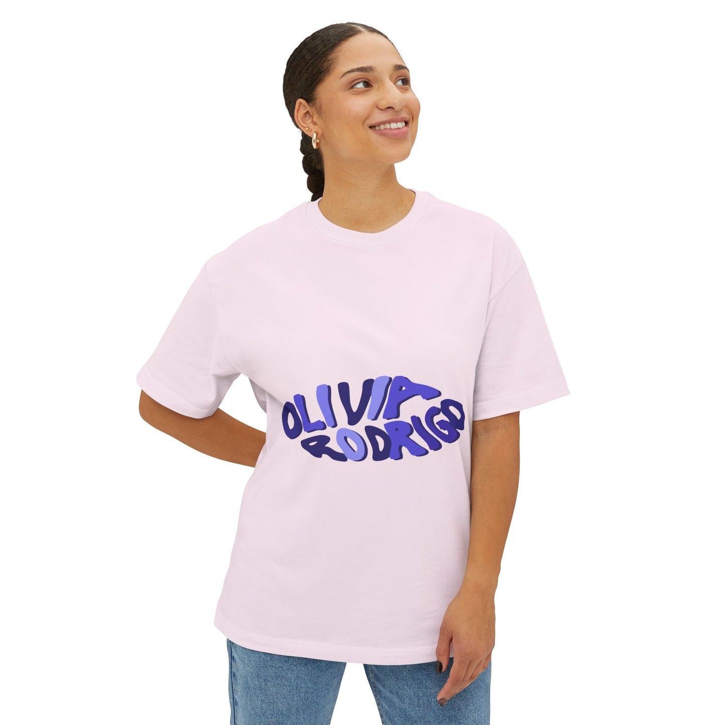 Olivia Rodrigo Wavy Text-Oversized Tee Printify