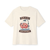 Oversized boxy Tee – Snazzy Brain washing Edition Printify