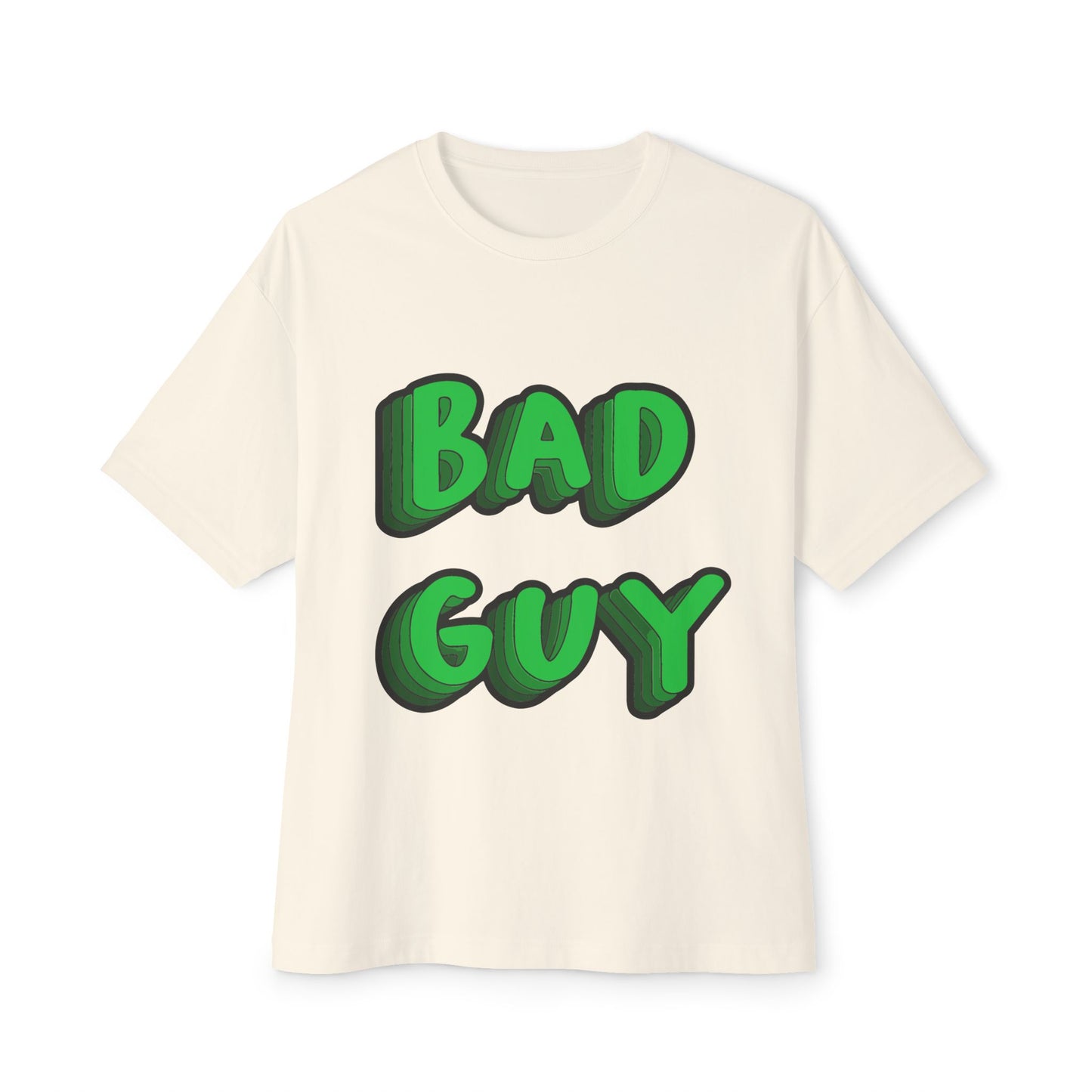 Billie Eilish Inspired Oversized T-Shirt – Bold 3D Bad Mood Edition Printify