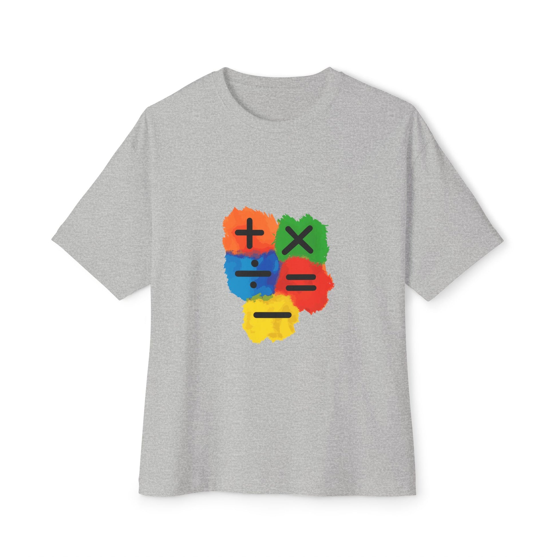 Copy of Copy of Copy of  Orange Divide Symbol Oversized Boxy Tee Printify