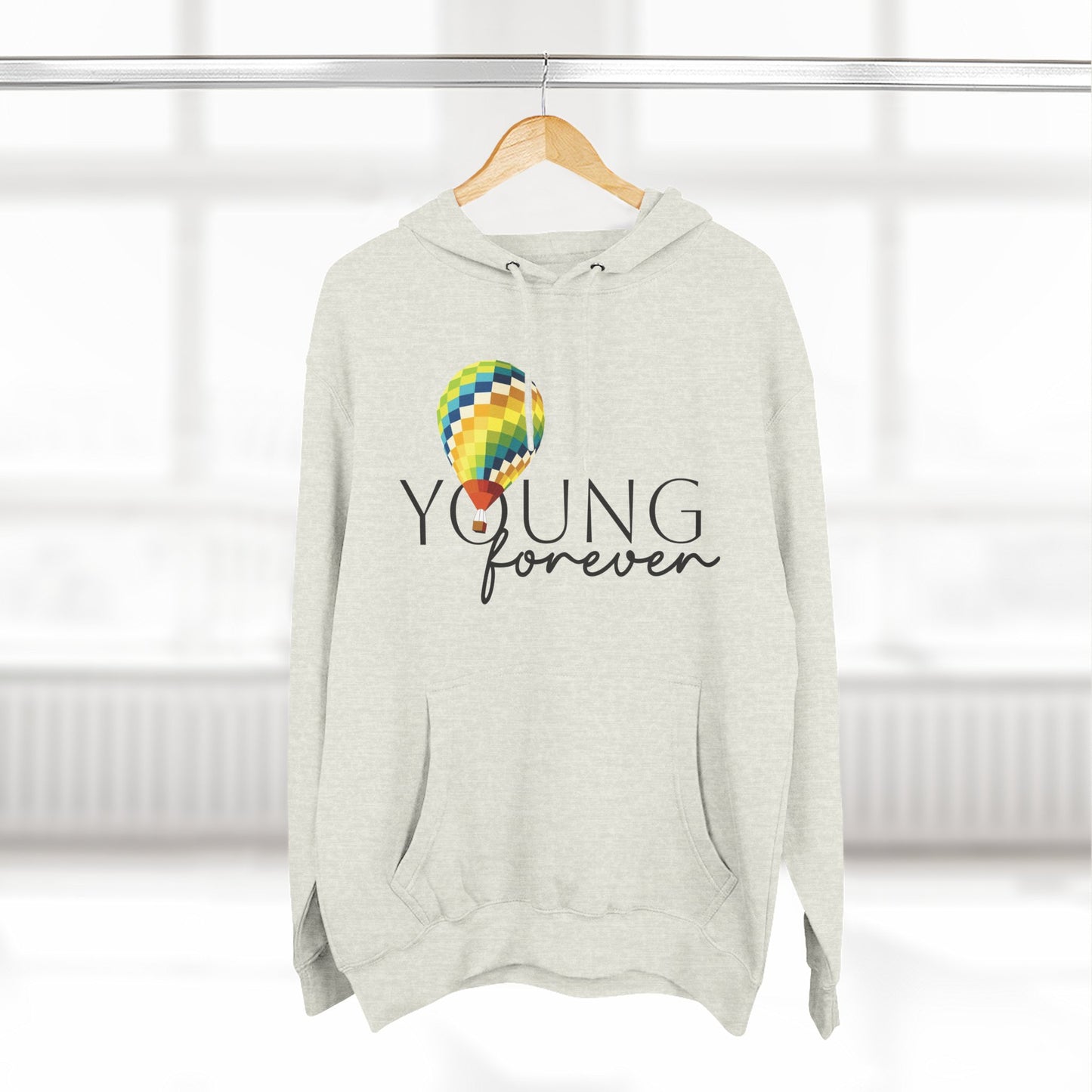 Sky Journey Balloon Three-Panel Fleece Hoodie - snazzymerch