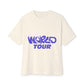World Tour Bubble Letter-Oversized Tee Printify
