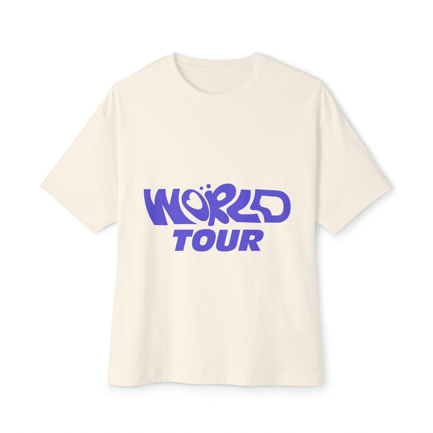 World Tour Bubble Letter-Oversized Tee Printify