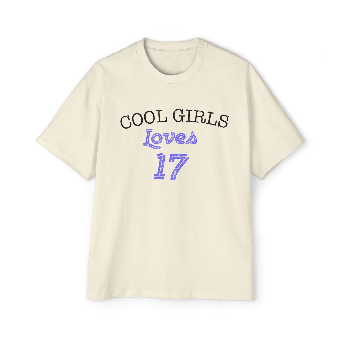 Love for 17 Graphic Men's Heavy Oversized Tee - snazzymerch