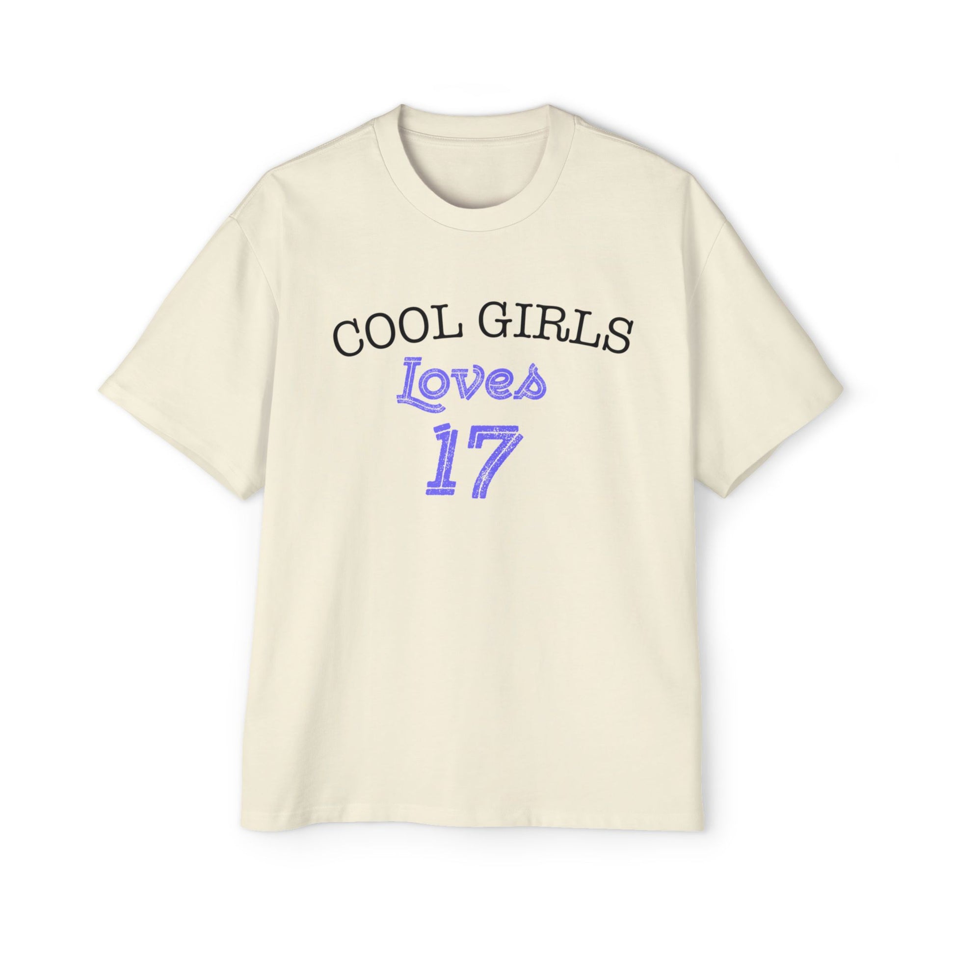 Love for 17 Graphic Men's Heavy Oversized Tee - snazzymerch