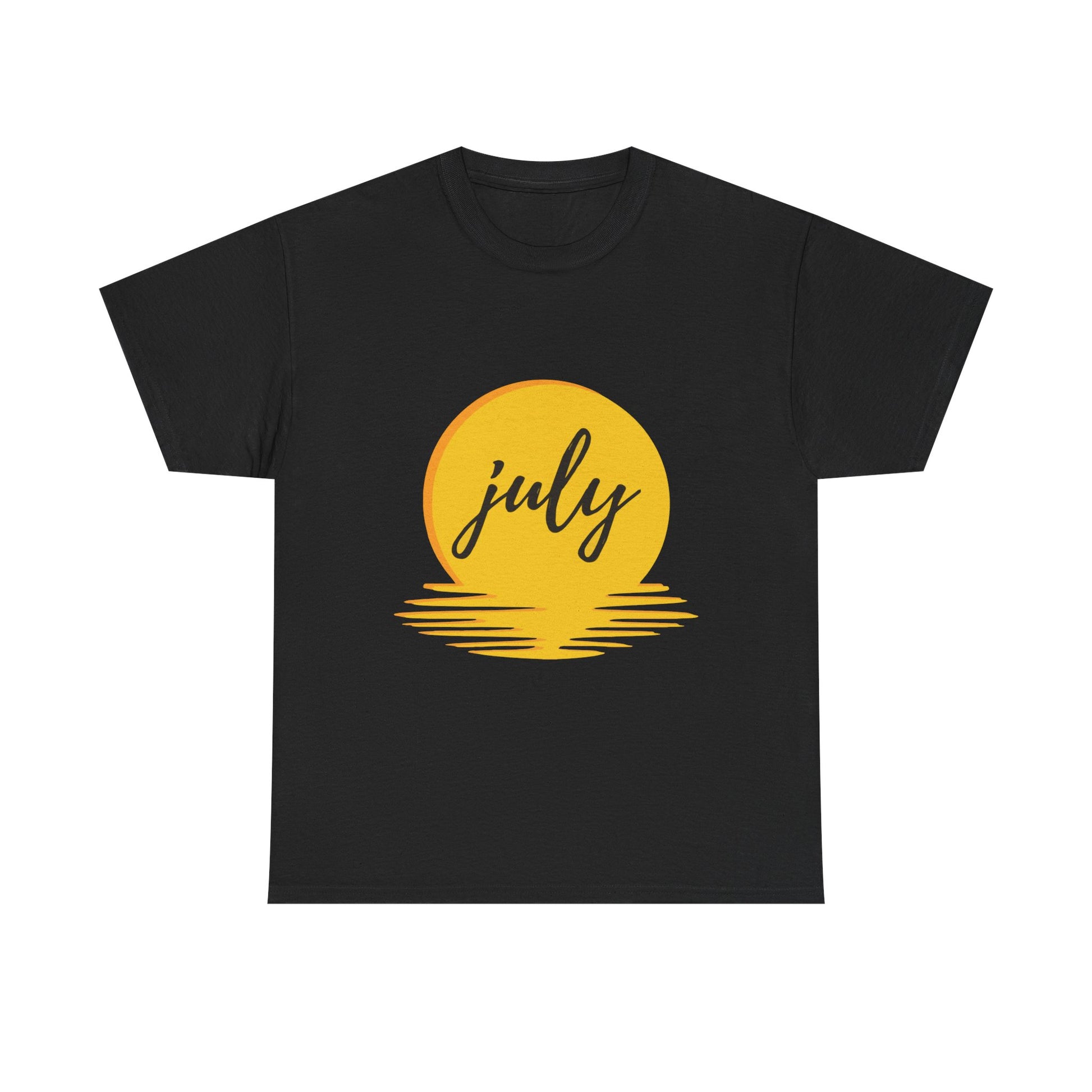 July Sun Graphic Unisex Heavy Cotton Tee - snazzymerch