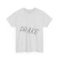 Dra-ke Graffiti Script Heavy Cotton Tee Printify