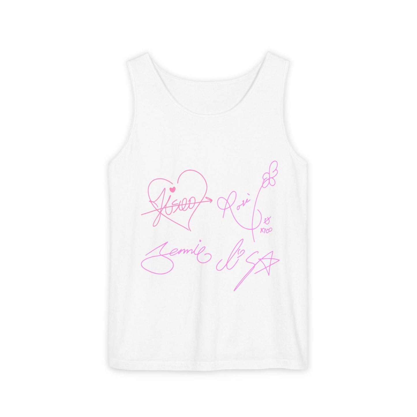 Signature Autograph – Dyed Tank Top Printify