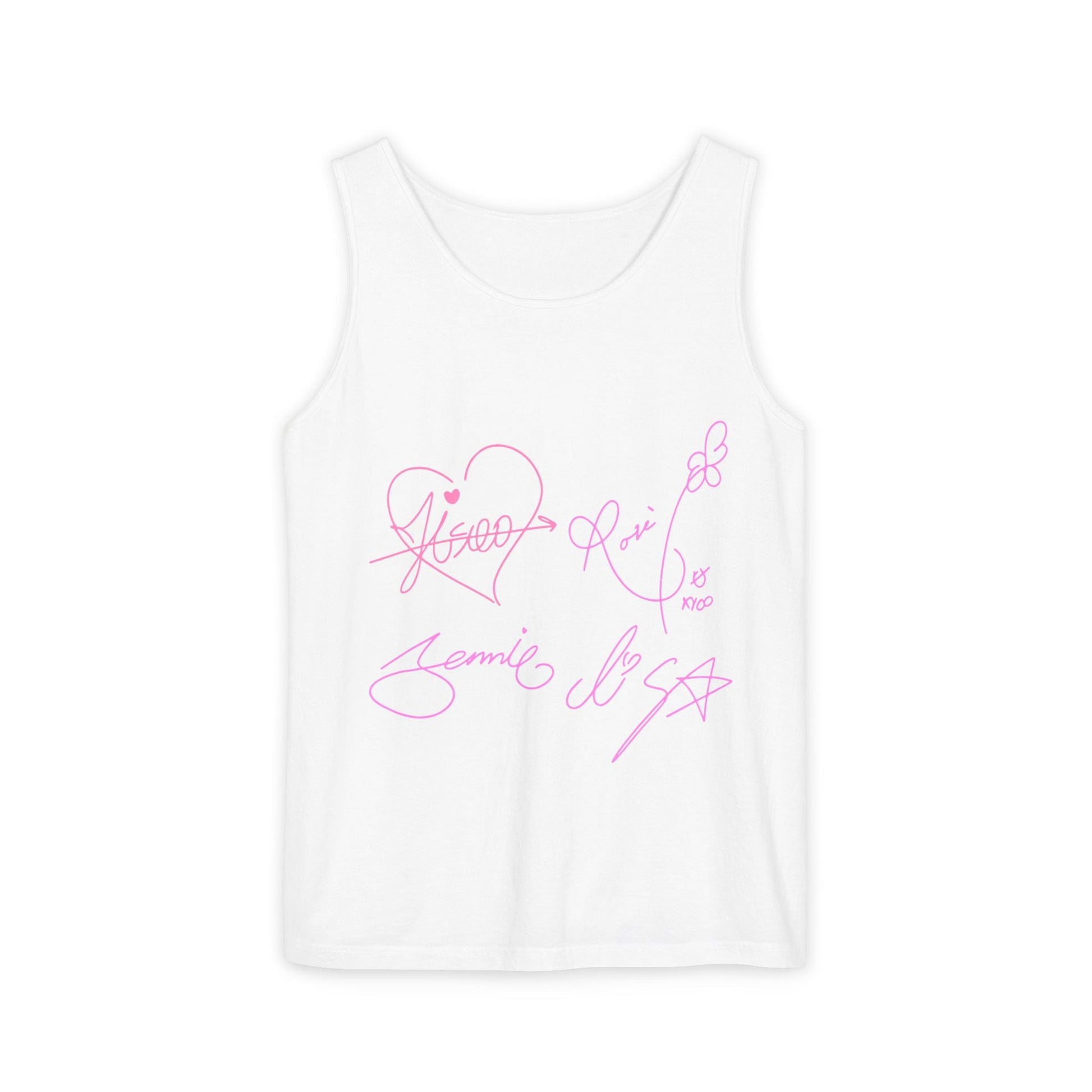 Signature Autograph – Dyed Tank Top Printify