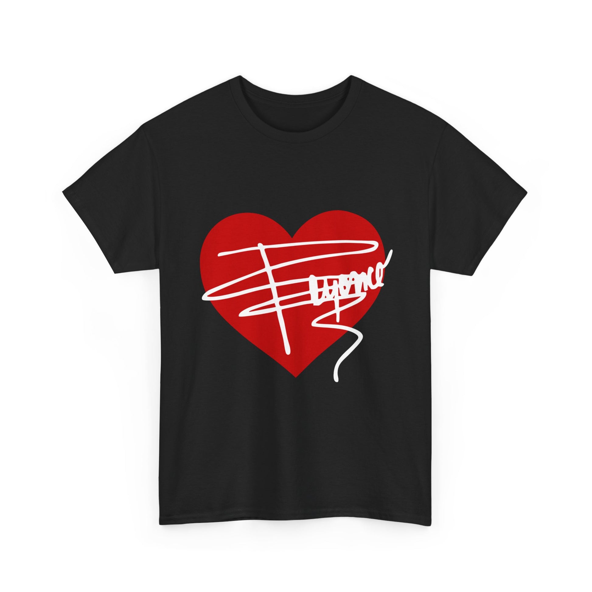 Heartline Script Love Art Unisex Heavy Cotton Tee - snazzymerch