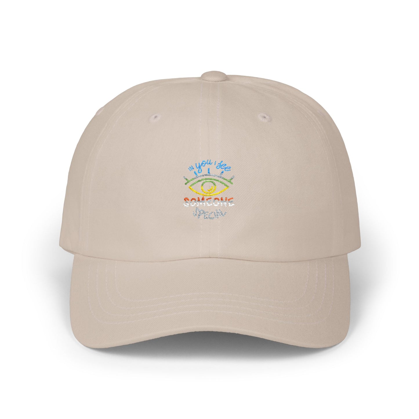 Vibrant Eye and Text Classic dad cap Printify