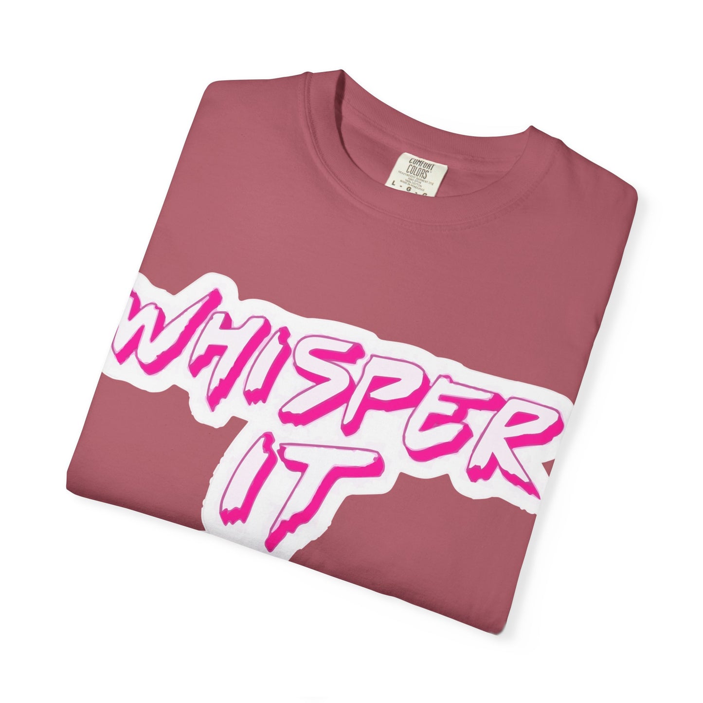 Whisper Lips Unisex Garment-Dyed T-shirt - snazzymerch