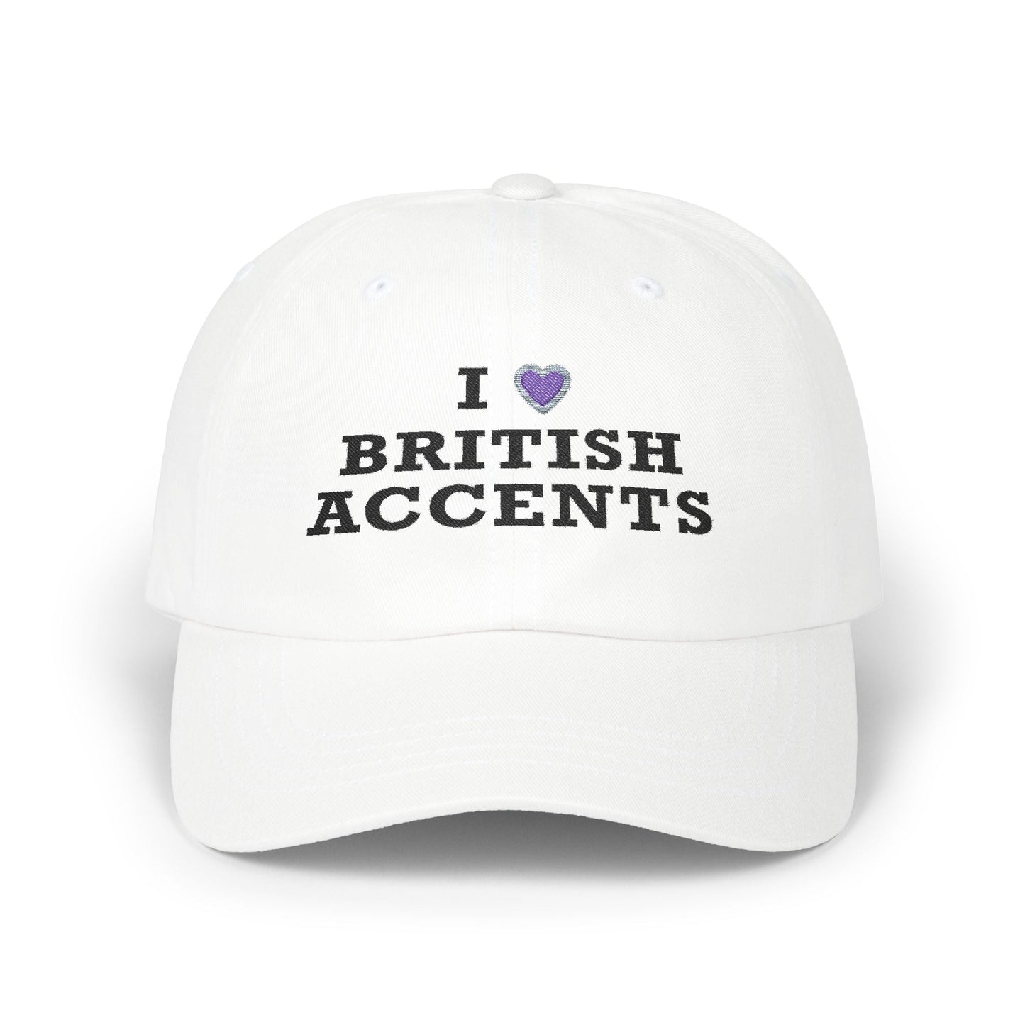 I Love British Accents Classic Dad Cap Printify