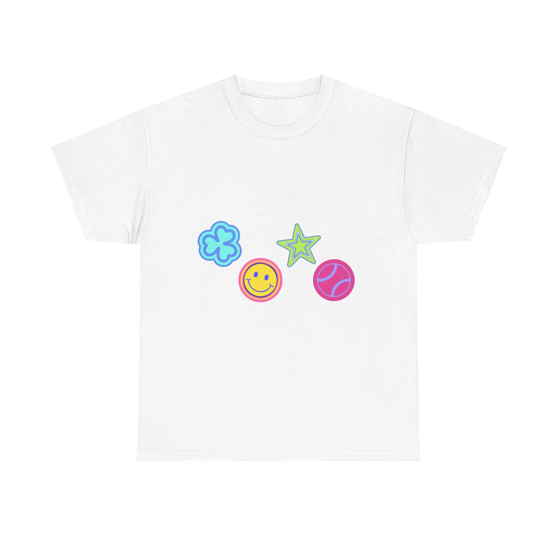 Lucky Star & Clover Patch Unisex Heavy Cotton Tee - snazzymerch