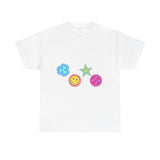 Lucky Star & Clover Patch Unisex Heavy Cotton Tee - snazzymerch