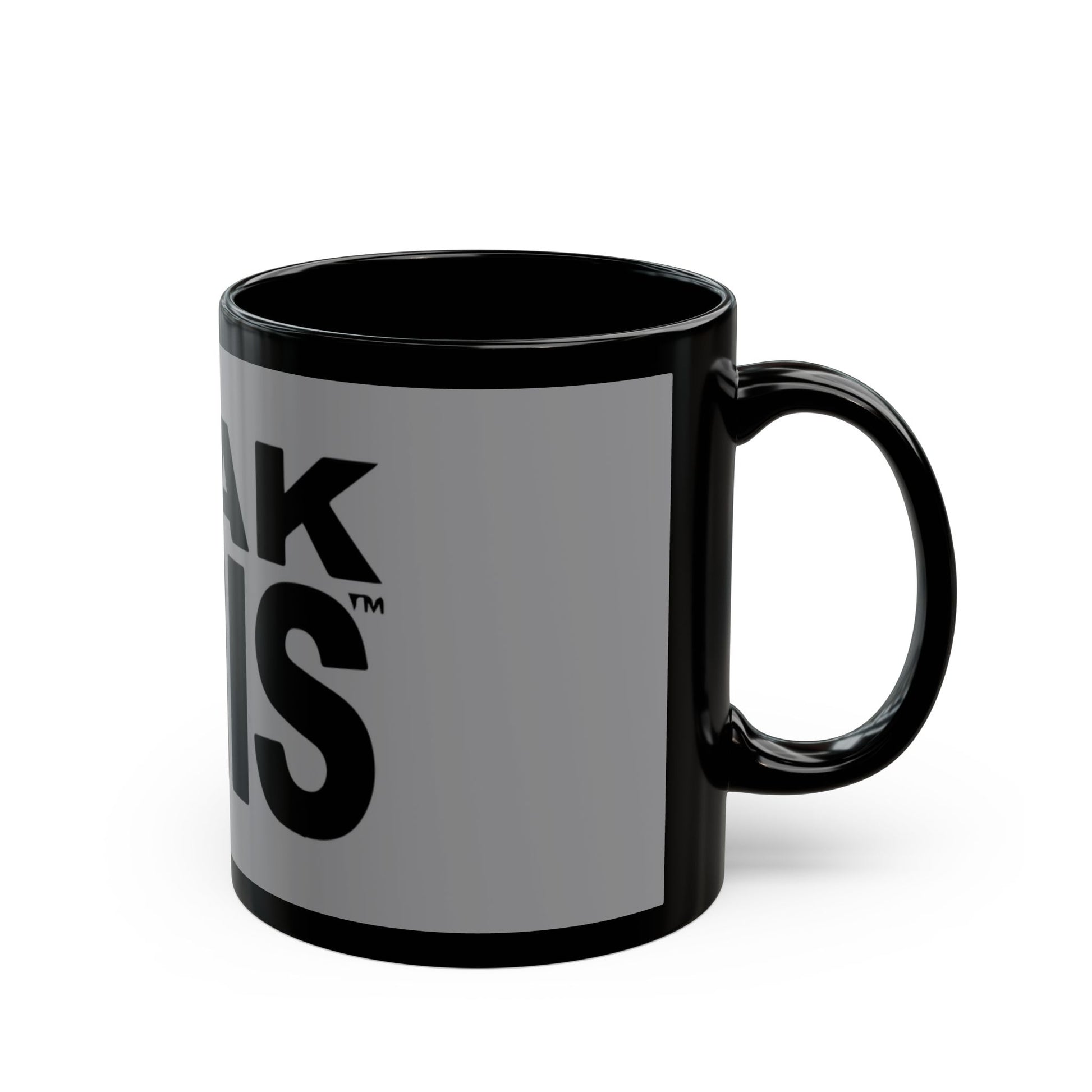 Bold Lettering Black Mug (11oz, 15oz) - snazzymerch