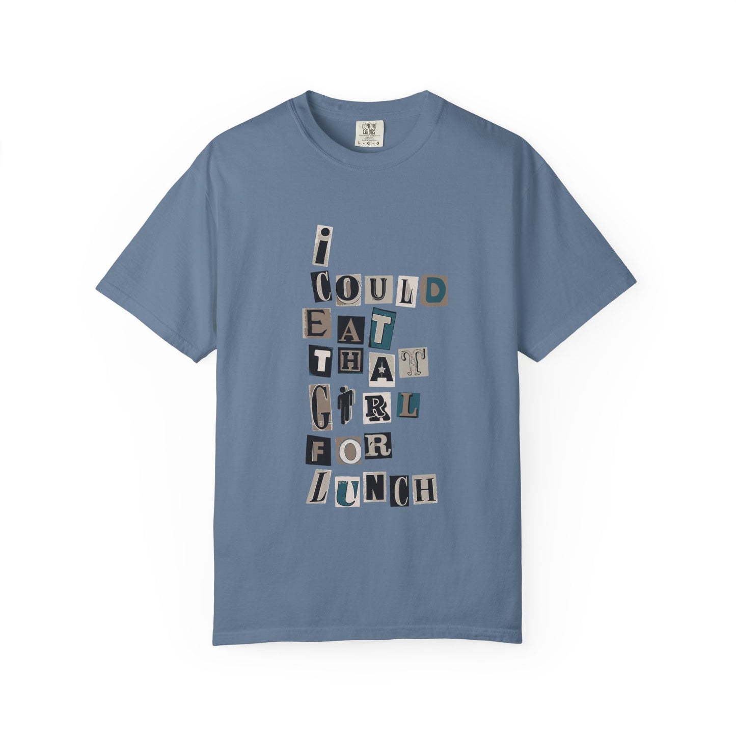 Billie Eilish Inspired Dyed T-shirt – Mixed Message Collage Edition Printify