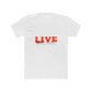 Retro Live Lettering Print Unisex Cotton Tee - snazzymerch