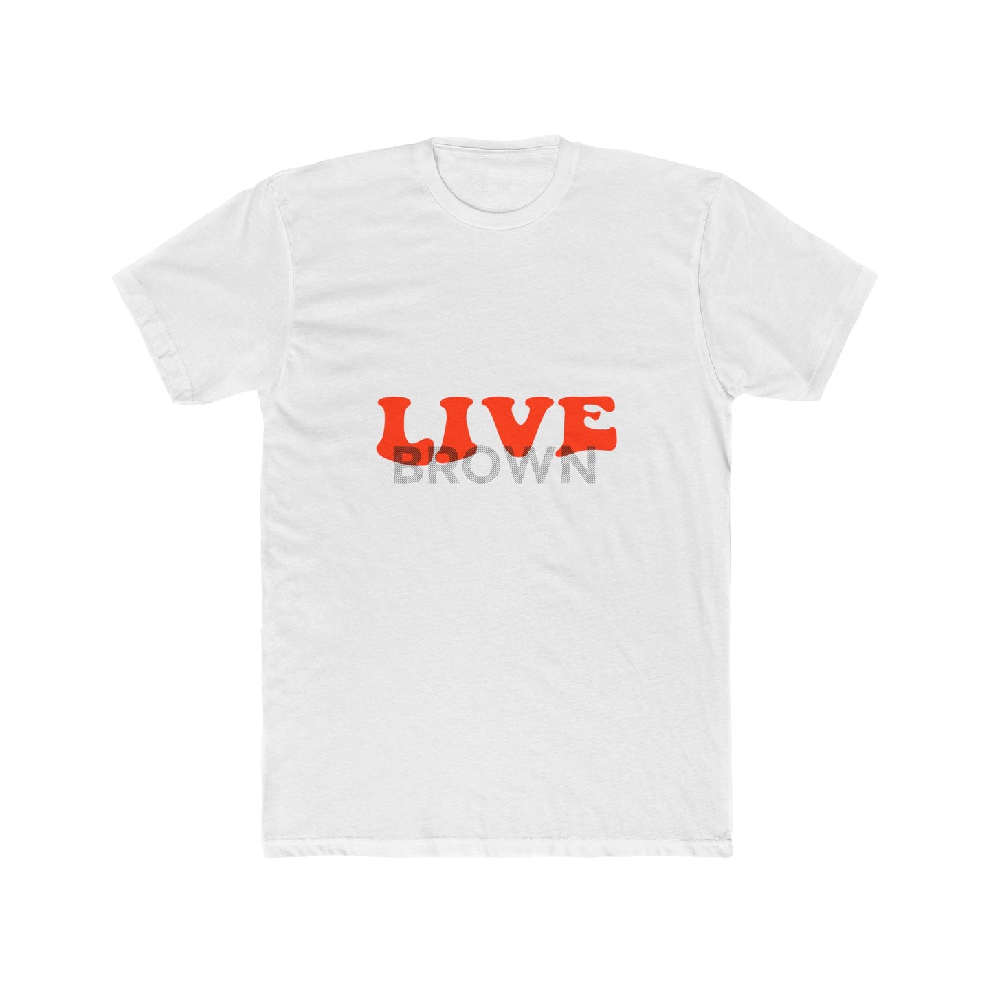 Retro Live Lettering Print Unisex Cotton Tee - snazzymerch