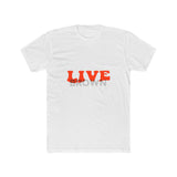 Retro Live Lettering Print Unisex Cotton Tee - snazzymerch