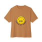 Yellow Smiley Unisex Oversized Boxy Tee - snazzymerch