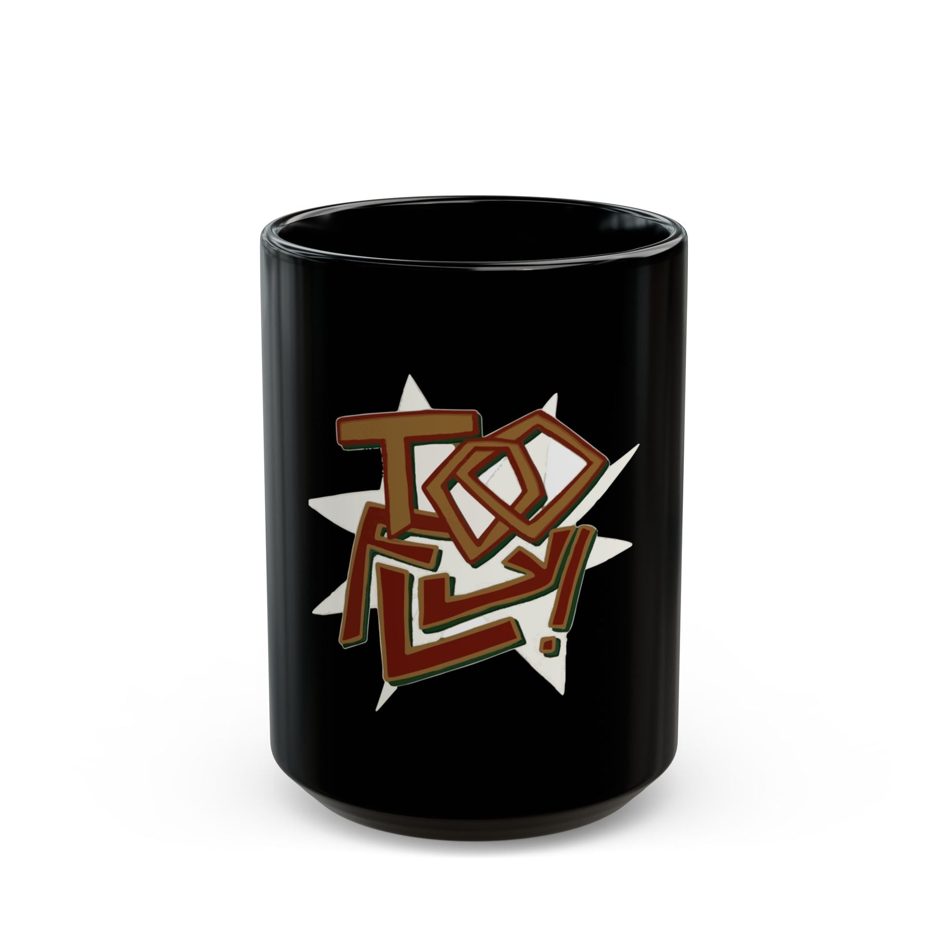 Geometric Lettering Black Mug (11oz, 15oz) - snazzymerch