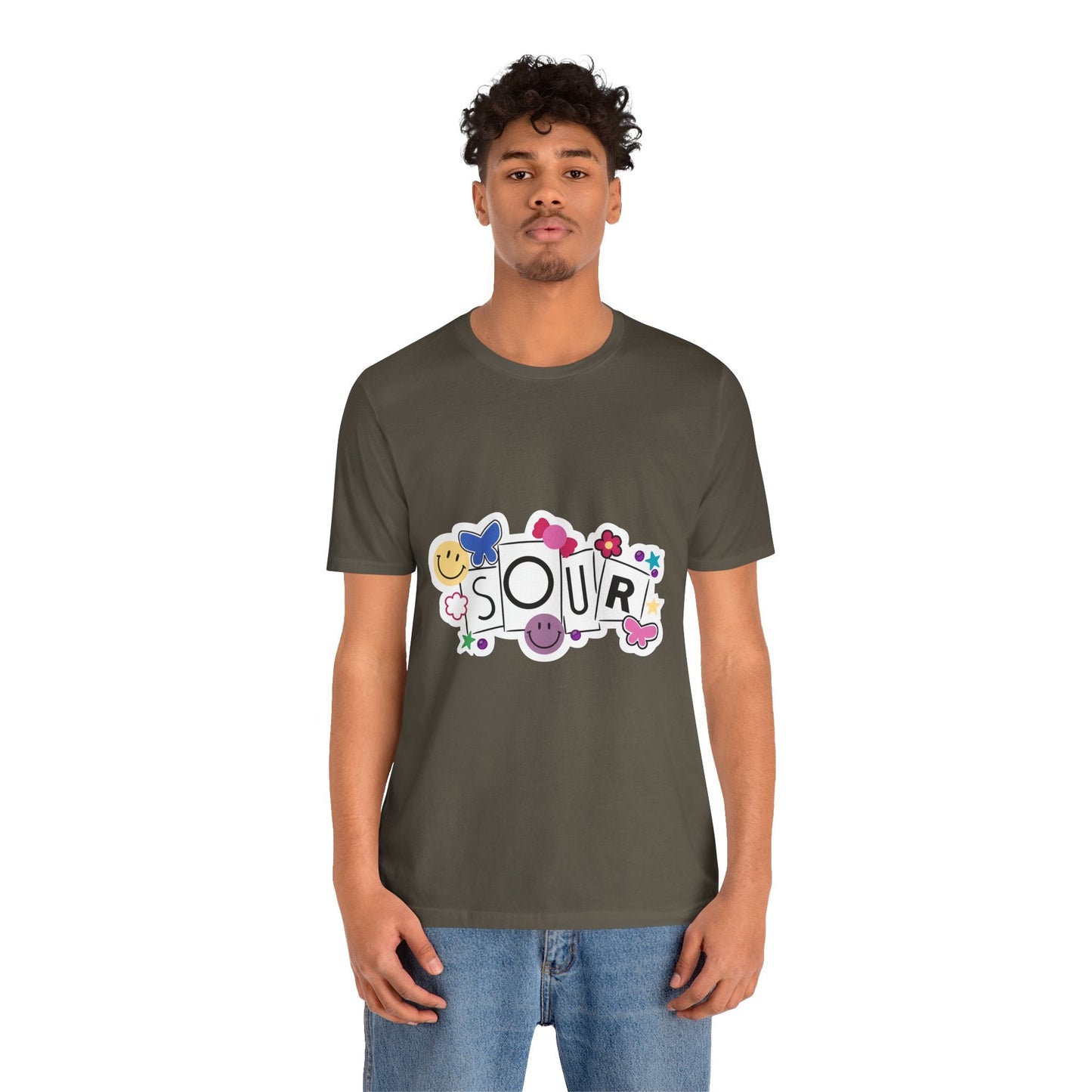 Olivia Rodrigo Unisex Jersey Short Sleeve Tee - Sour Printify