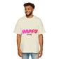 Happy Times Gradient Men's Heavy Oversized Tee - snazzymerch